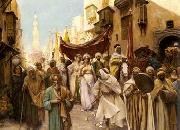 Arab or Arabic people and life. Orientalism oil paintings  507